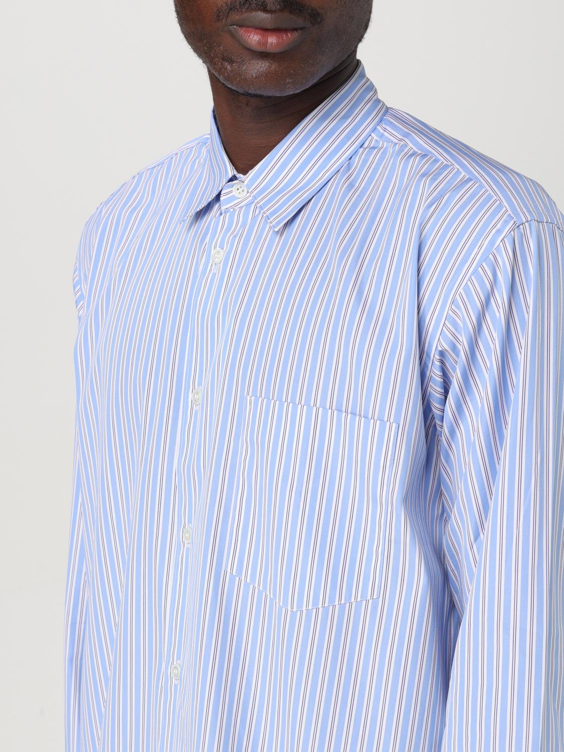 COMME DES GARÇONS SHIRT CAMICIA: Camicia Comme Des GarÇons Shirt in cotone a righe , Blue - Img 3