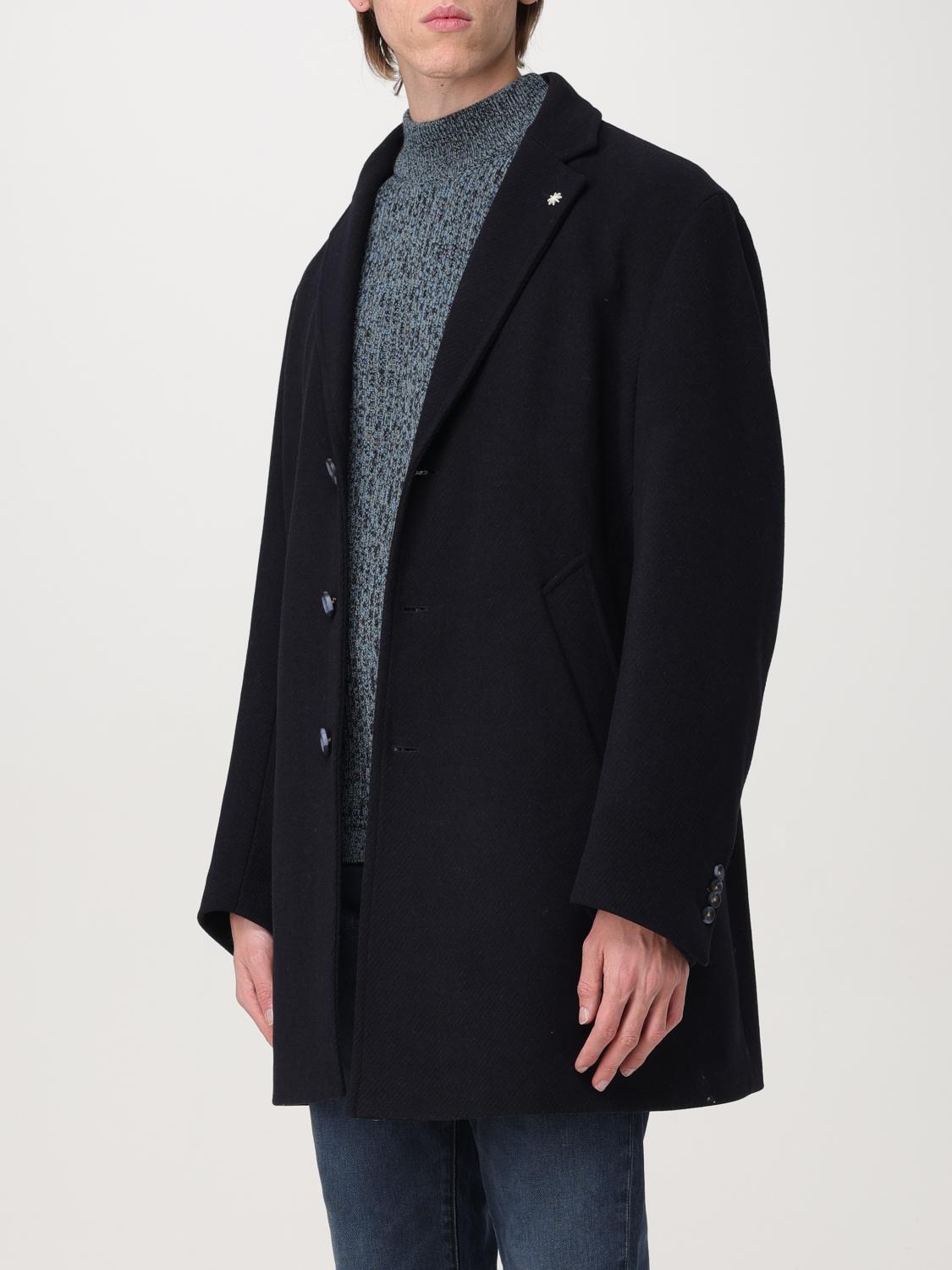 MANUEL RITZ COAT: Coat men Manuel Ritz, Black - Img 3