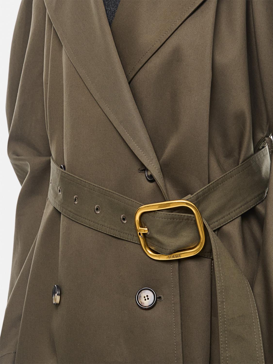Loewe women's trench coat - Green | S540Y01XAJ | GIGLIO.COM