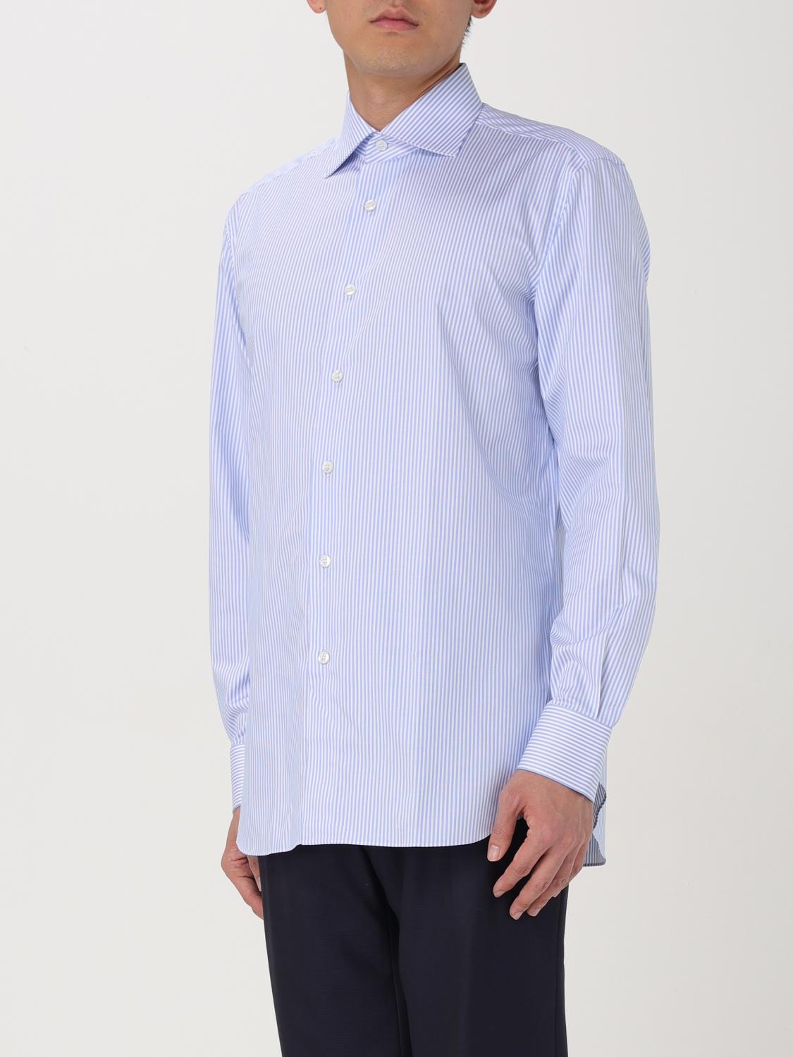 BRIONI CAMICIA: Camicia classica Brioni in cotone , Blue - Img 3