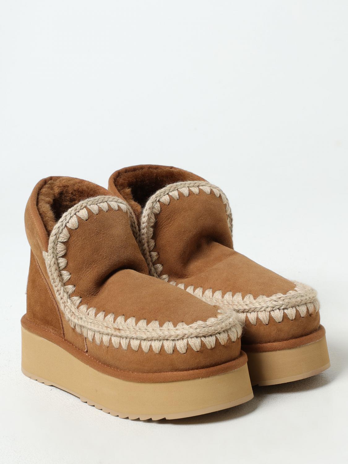 MOU 플랫 부츠: 스니커즈 여성 Mou, 브라운 - Img 2