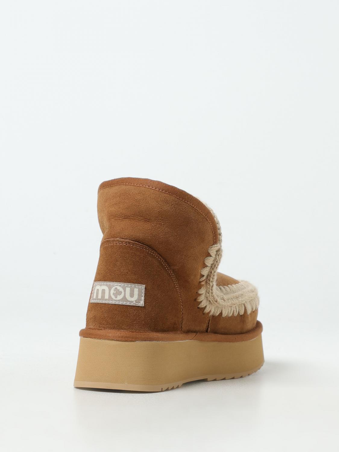 MOU 플랫 부츠: 스니커즈 여성 Mou, 브라운 - Img 3