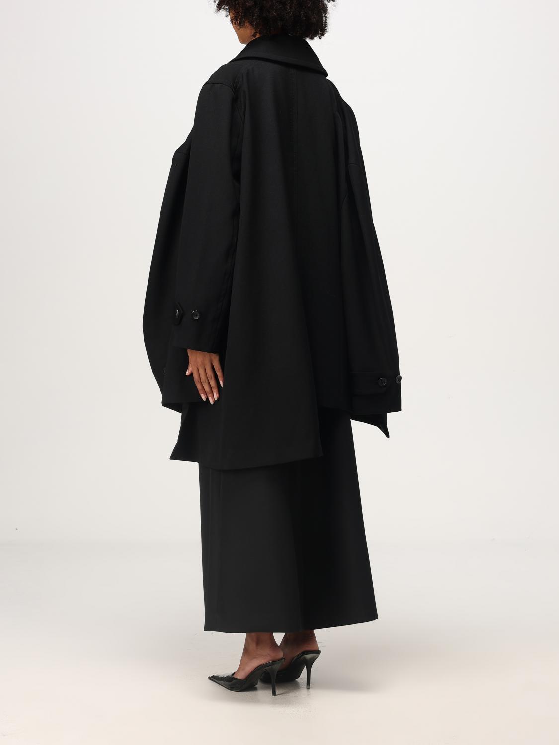 COMME DES GARCONS 코트: 코트 여성 Comme Des Garcons, 블랙 - Img 3