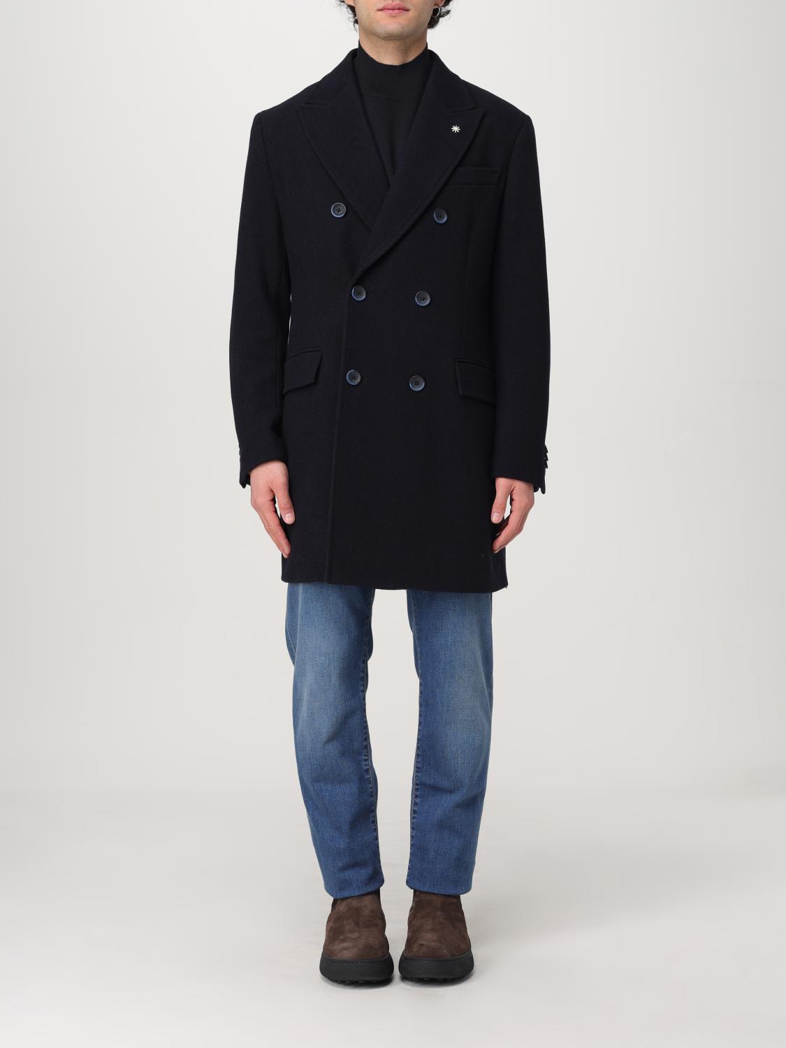 MANUEL RITZ COAT: Coat men Manuel Ritz, Blue - Img 1