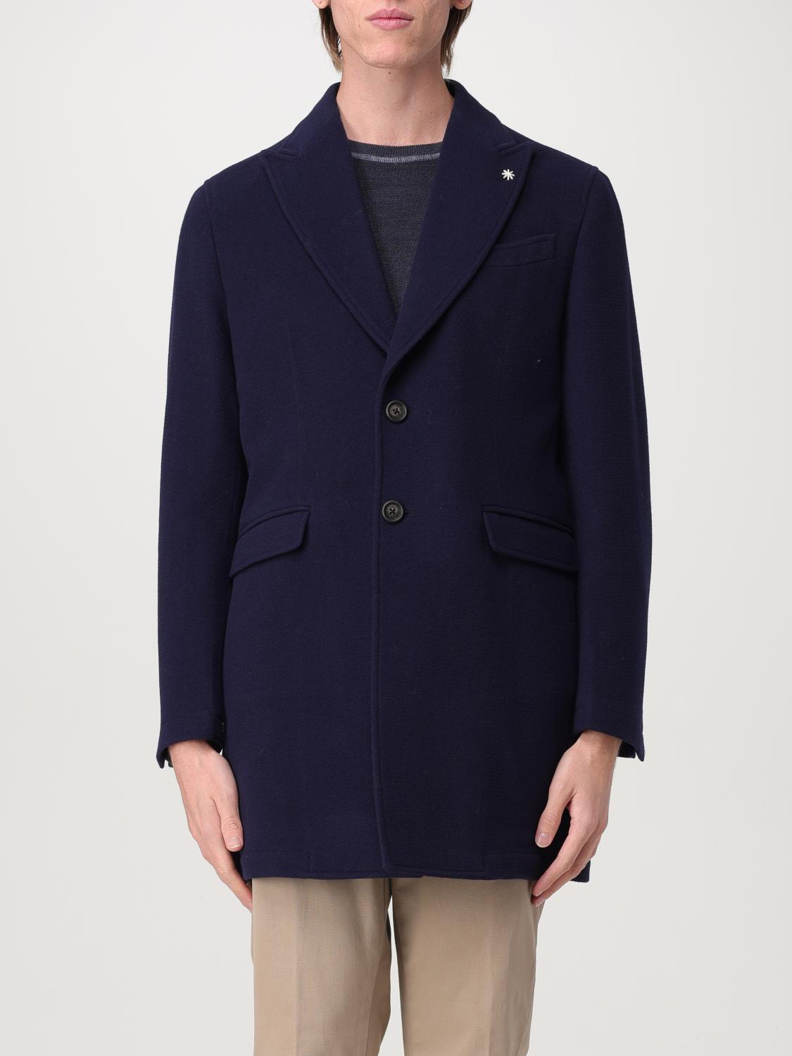 MANUEL RITZ COAT: Coat men Manuel Ritz, Blue - Img 1