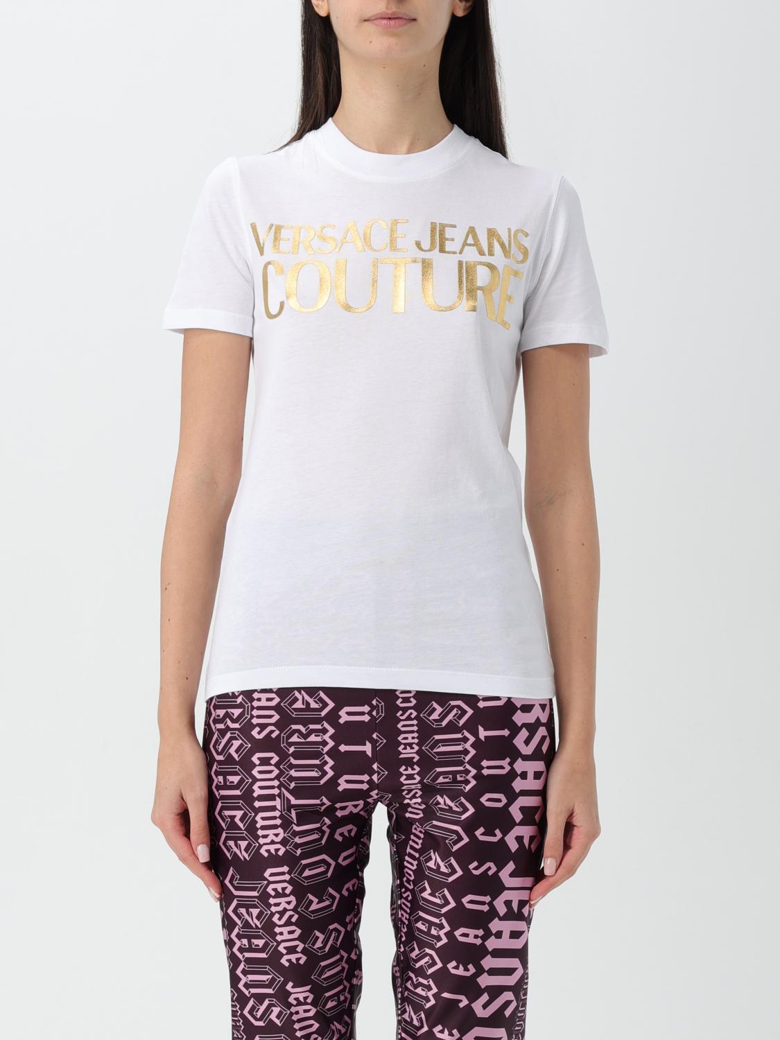 VERSACE JEANS COUTURE T-SHIRT: T-shirt woman Versace Jeans Couture, White - Img 1