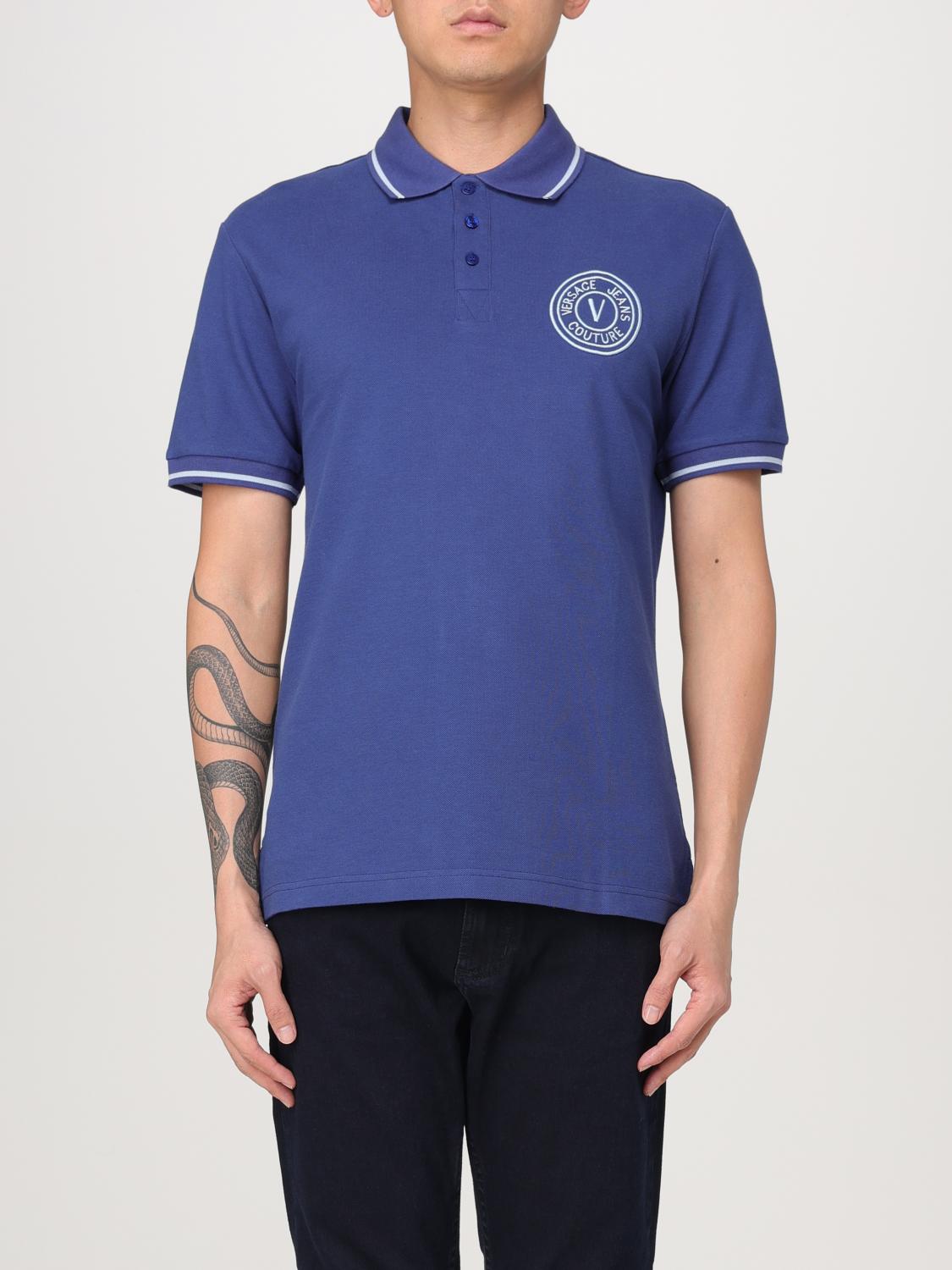 VERSACE JEANS COUTURE POLO: Polo hombre Versace Jeans Couture, Azul Oscuro - Img 1