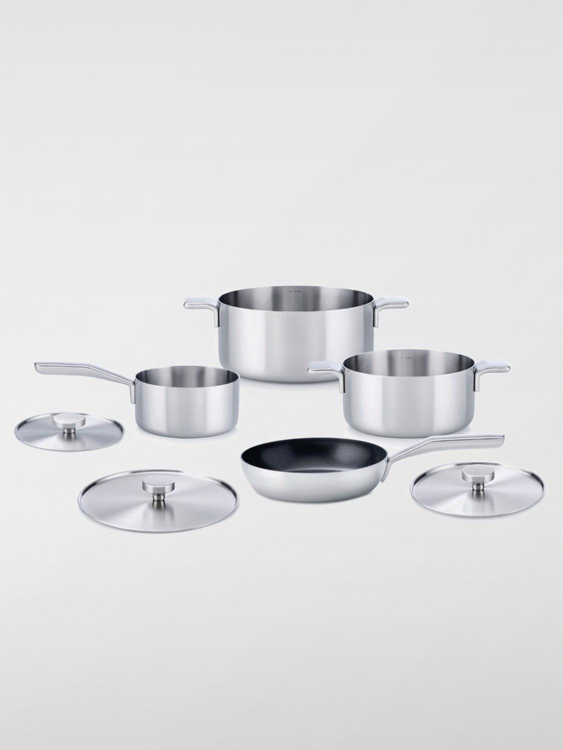 ALESSI ACCESSORI DA CUCINA: Batteria pentole Alessi in acciaio inossidabile , Acciaio - Img 3