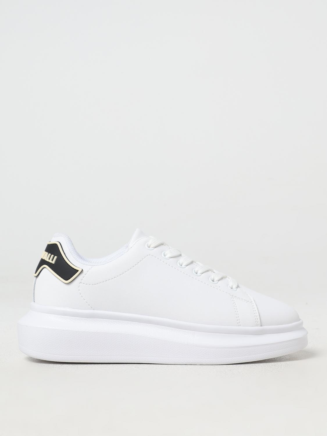 JUST CAVALLI SNEAKERS: Sneakers Just Cavalli in pelle, Bianco - Img 1