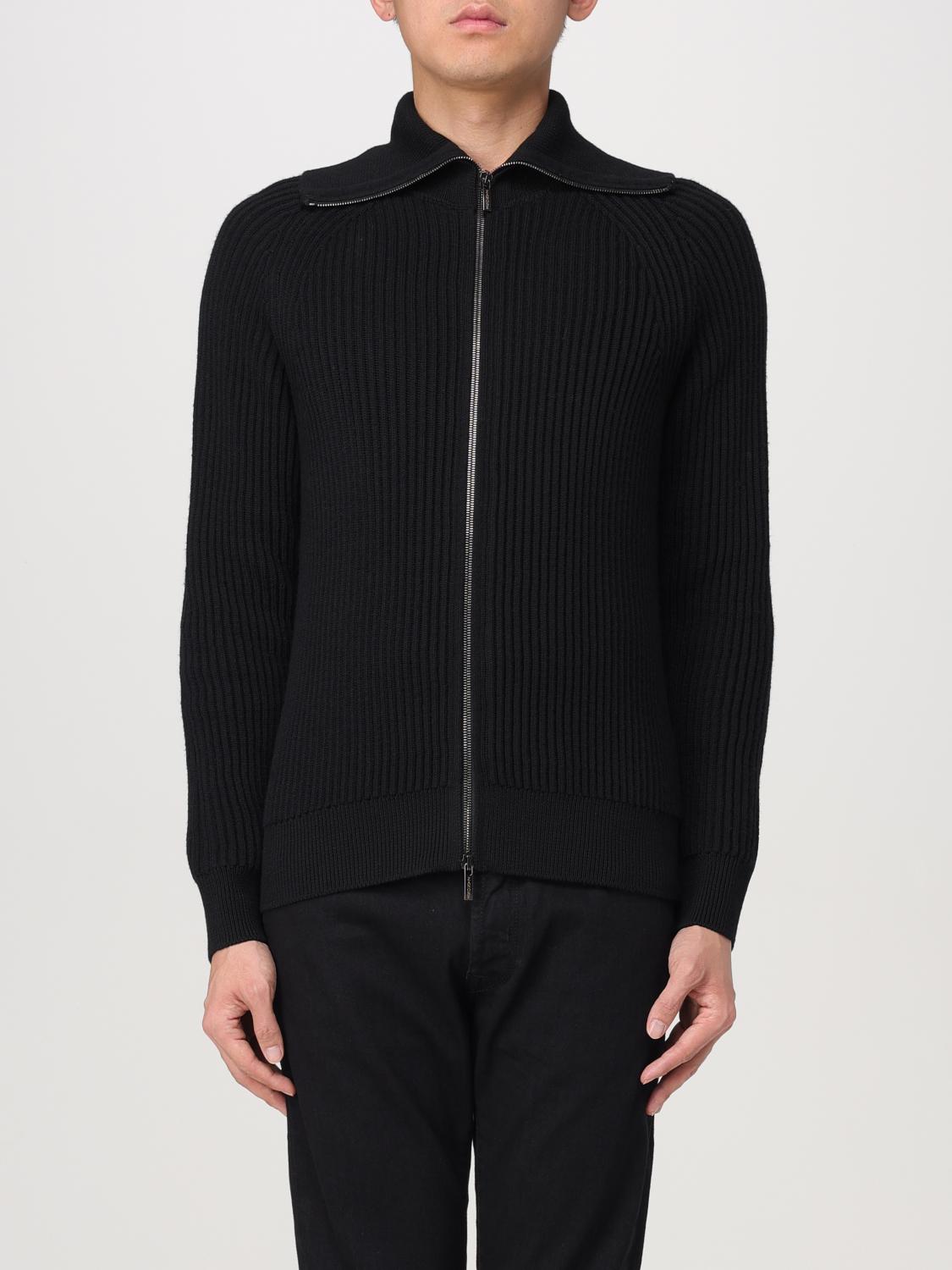 ZANONE CARDIGAN: Sweatshirt men Zanone, Black - Img 1