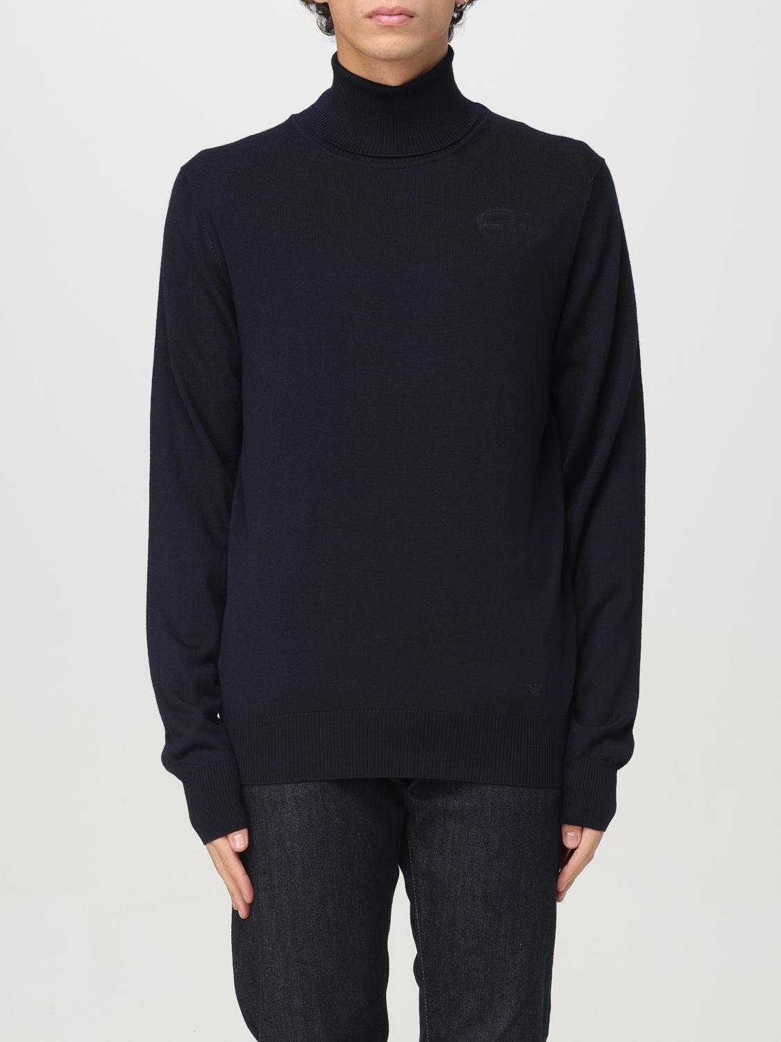 EMPORIO ARMANI SWEATER: Sweater men Emporio Armani, Blue - Img 1