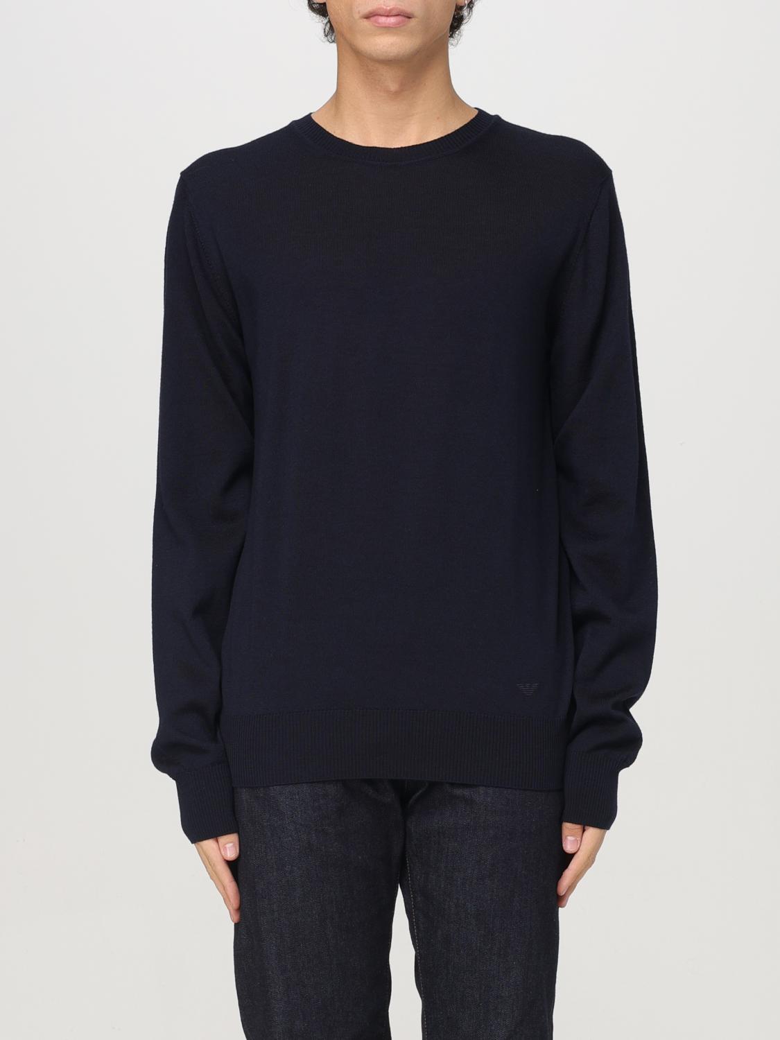 EMPORIO ARMANI SWEATER: Sweater men Emporio Armani, Blue - Img 1