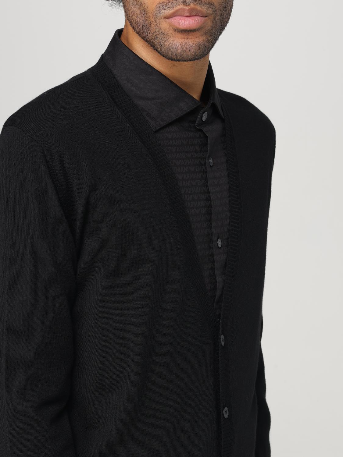 EMPORIO ARMANI CARDIGAN: Cardigan men Emporio Armani, Black - Img 4