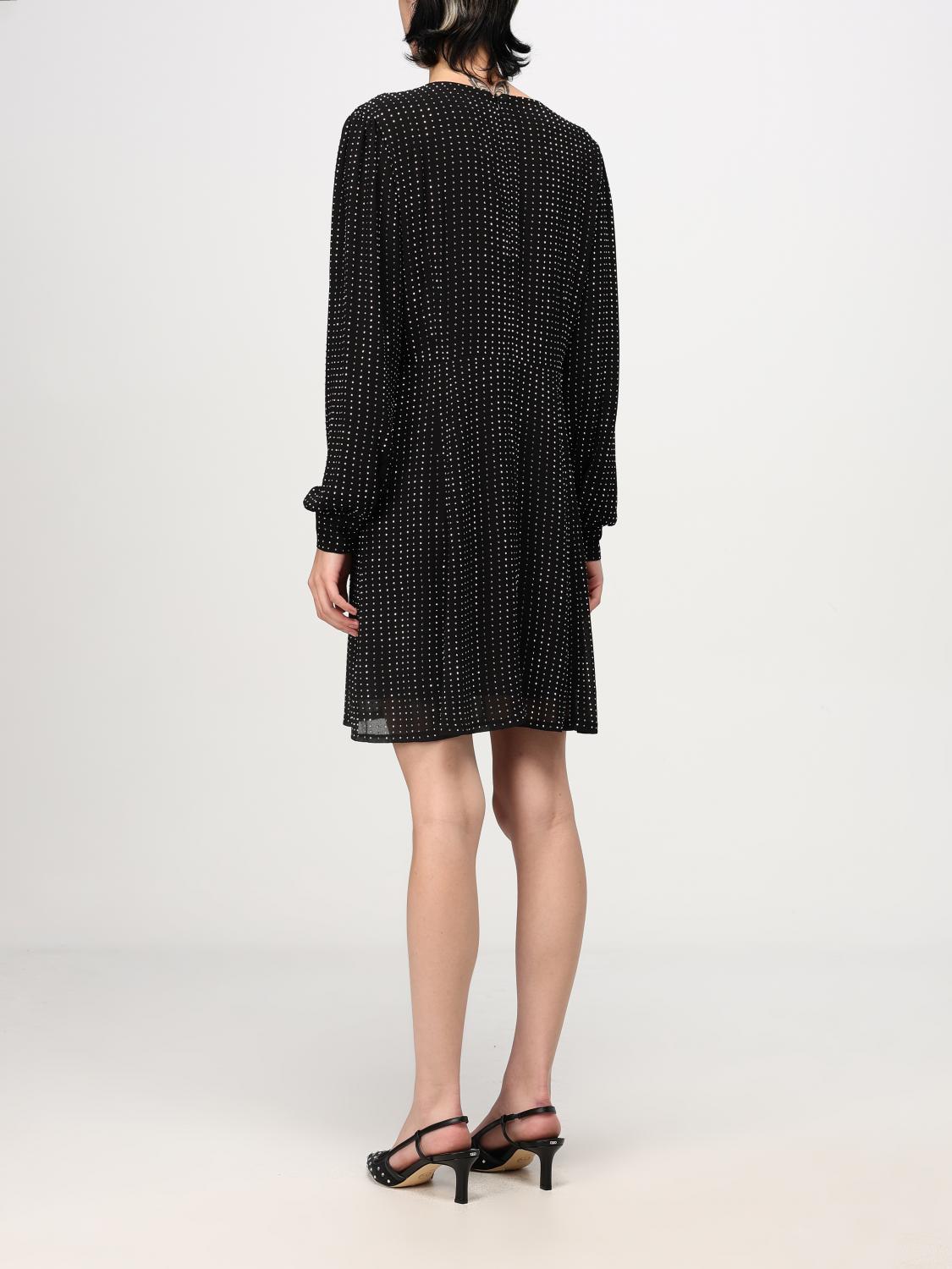 michael kors black and white polka dot dress Michael Kors Black and White Polka Dot Drop Waist Dress- Size 12 – The  Saved Collection main image 0