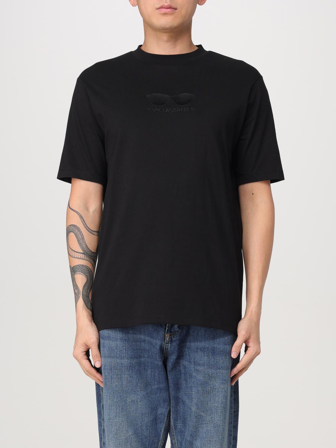 KARL LAGERFELD T-SHIRT: T-shirt men Karl Lagerfeld, Black - Img 1