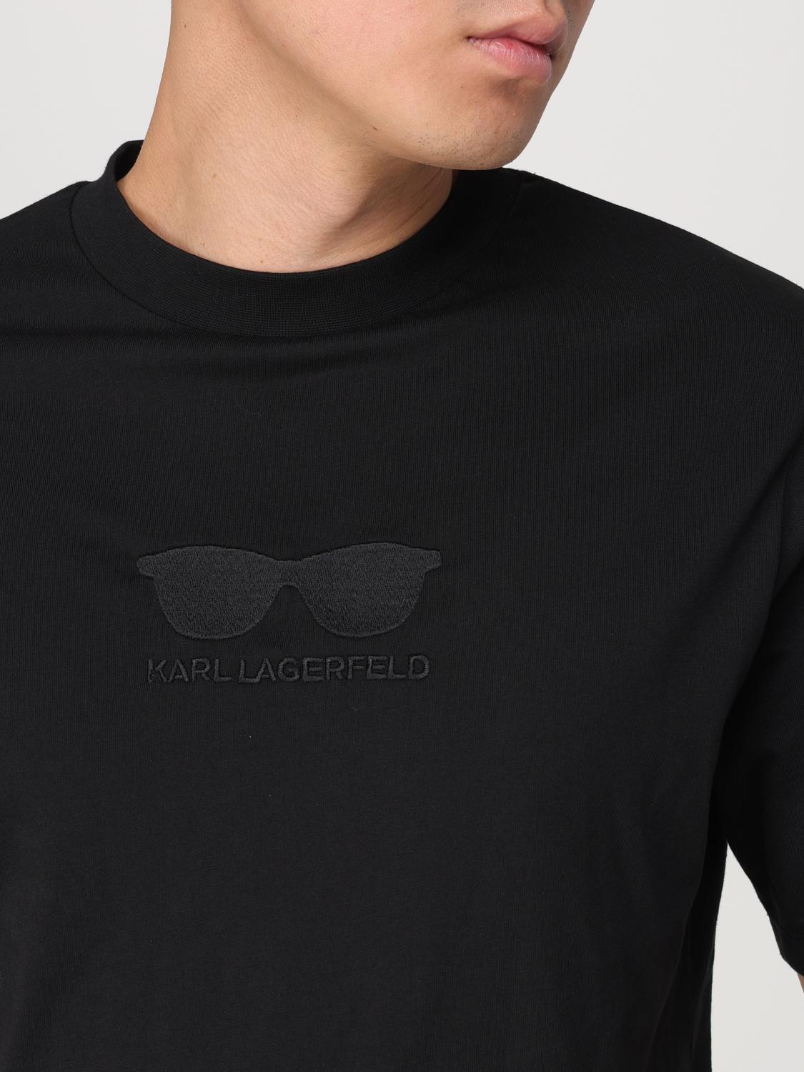 KARL LAGERFELD T-SHIRT: T-shirt men Karl Lagerfeld, Black - Img 3