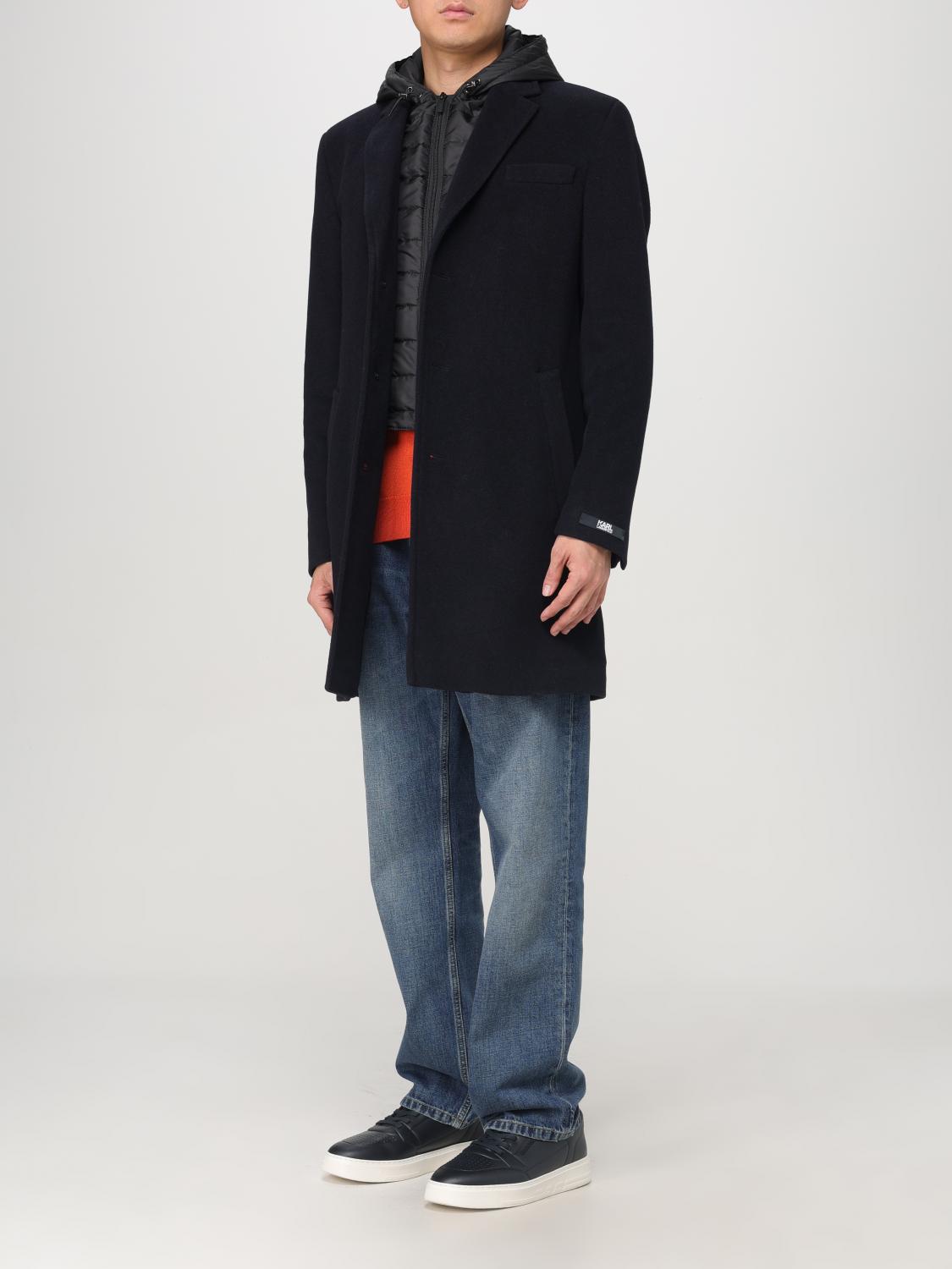 KARL LAGERFELD TRENCH COAT: Trench coat men Karl Lagerfeld, Blue - Img 3