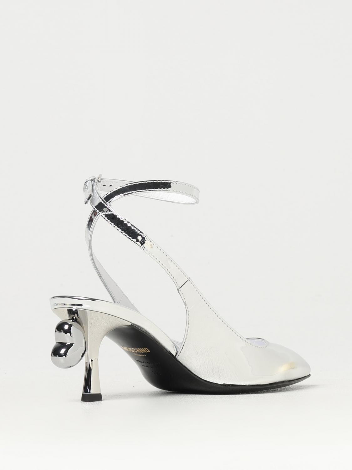 MOSCHINO COUTURE HIGH HEEL SHOES: High heel shoes woman Moschino Couture, Silver - Img 3