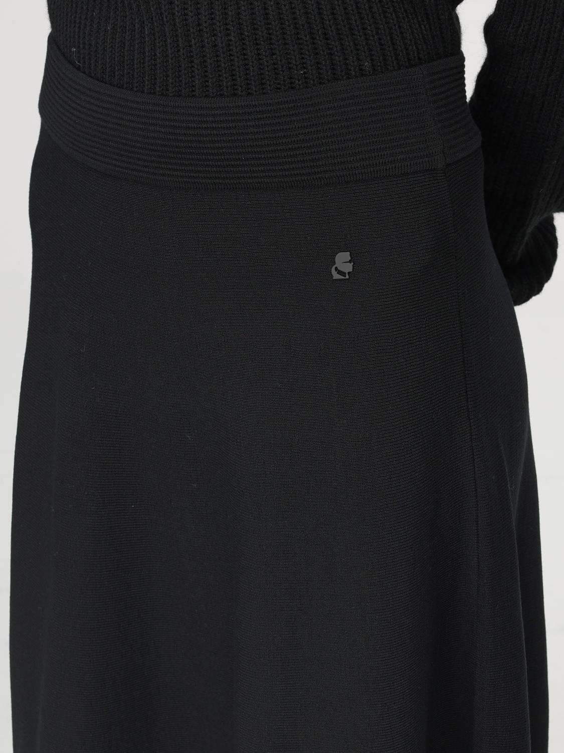 KARL LAGERFELD SKIRT: Skirt woman Karl Lagerfeld, Black - Img 3