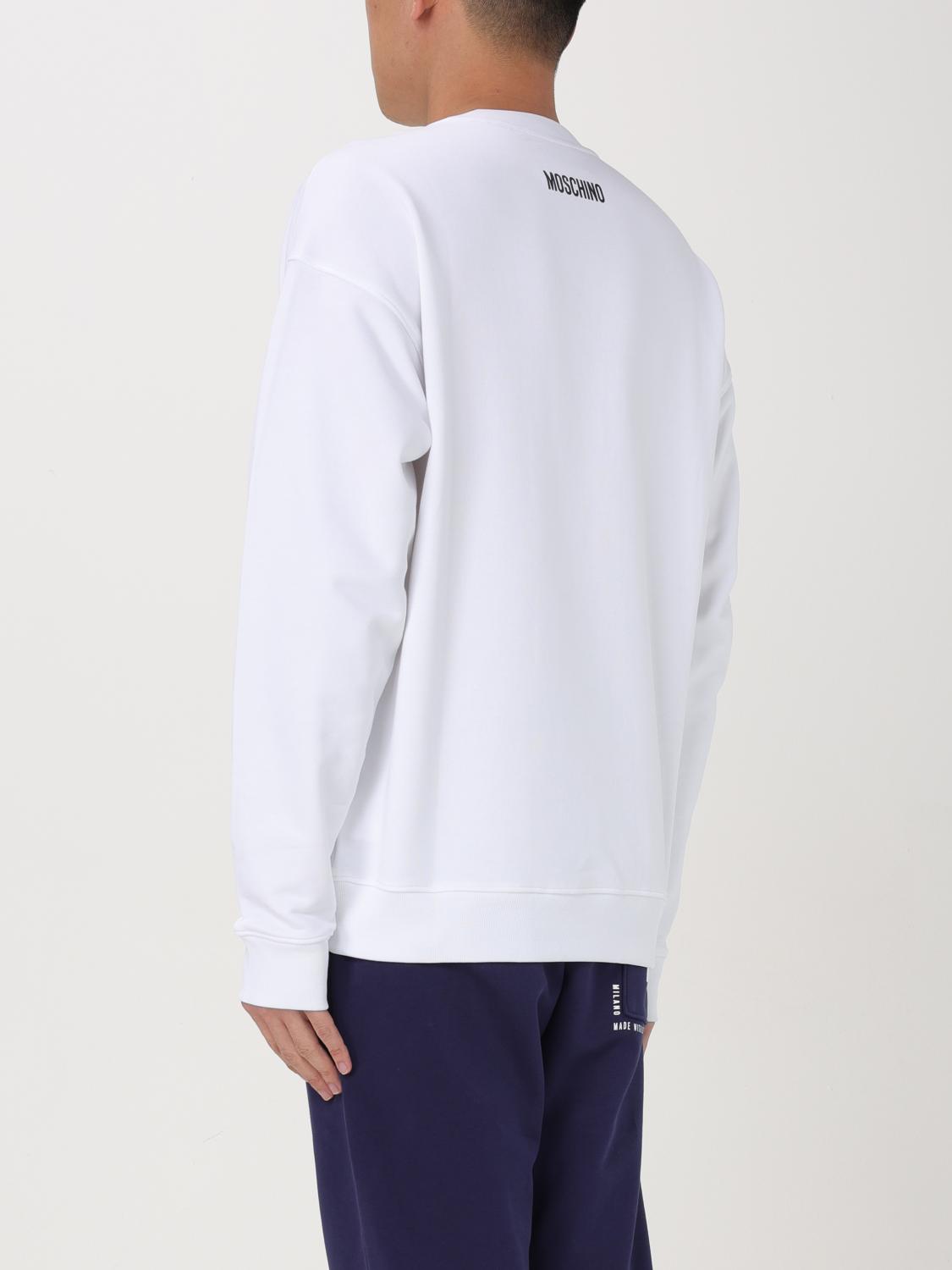 MOSCHINO COUTURE SWEATSHIRT: Sweatshirt homme Moschino Couture, Blanc - Img 2