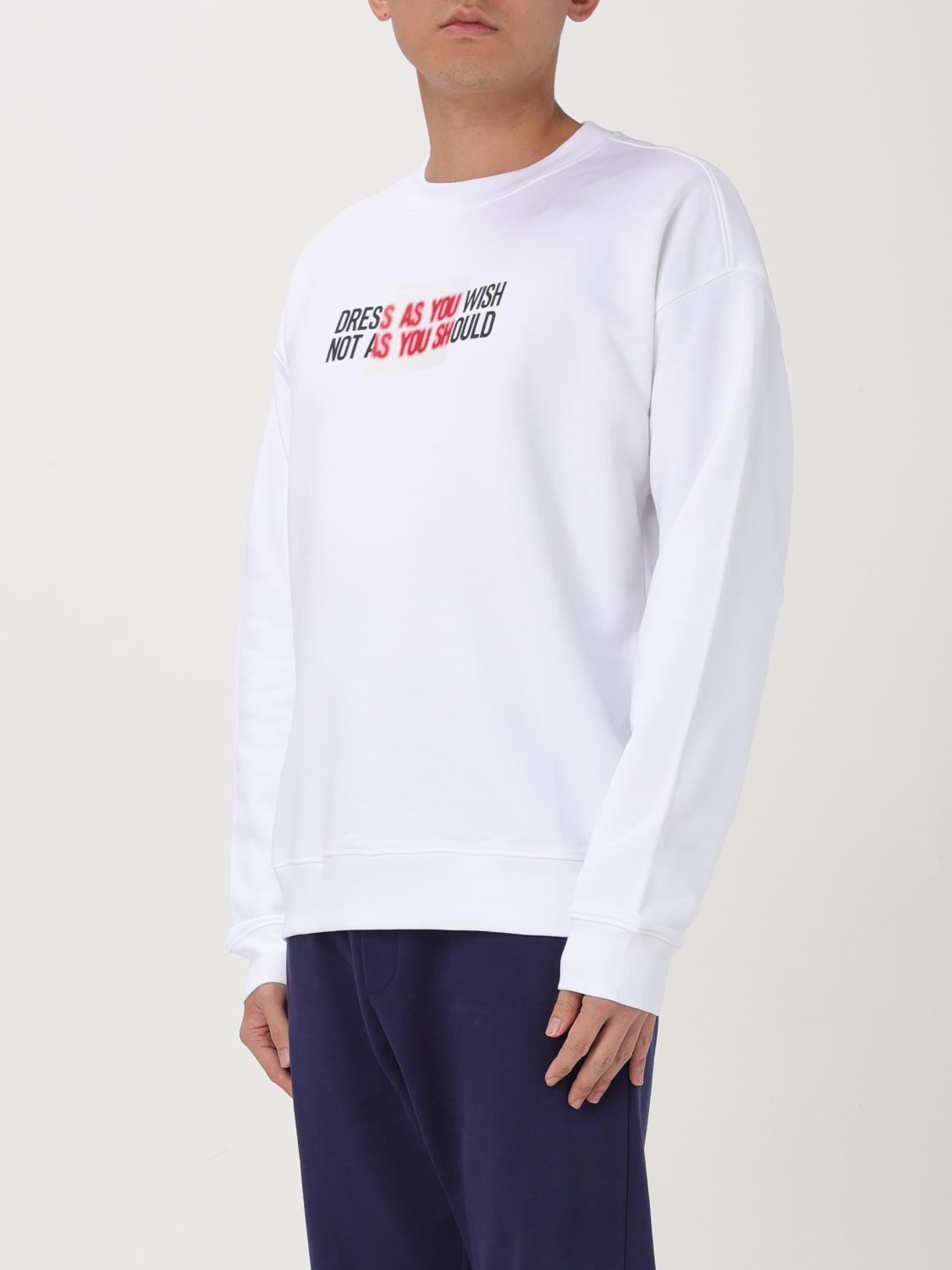 MOSCHINO COUTURE SWEATSHIRT: Sweatshirt homme Moschino Couture, Blanc - Img 3