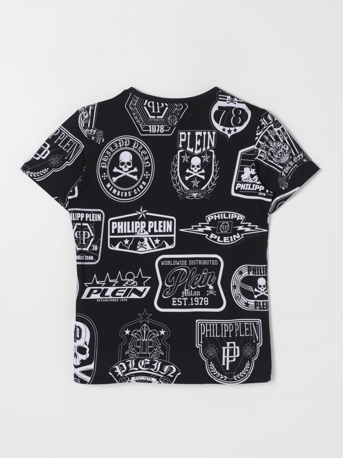 PHILIPP PLEIN 티셔츠: 티셔츠 남아 Philipp Plein, 블랙 - Img 2