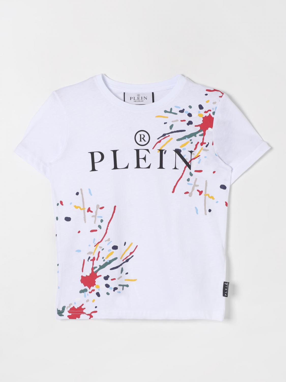 PHILIPP PLEIN Tシャツ: Tシャツ ボーイ Philipp Plein, ホワイト - Img 1