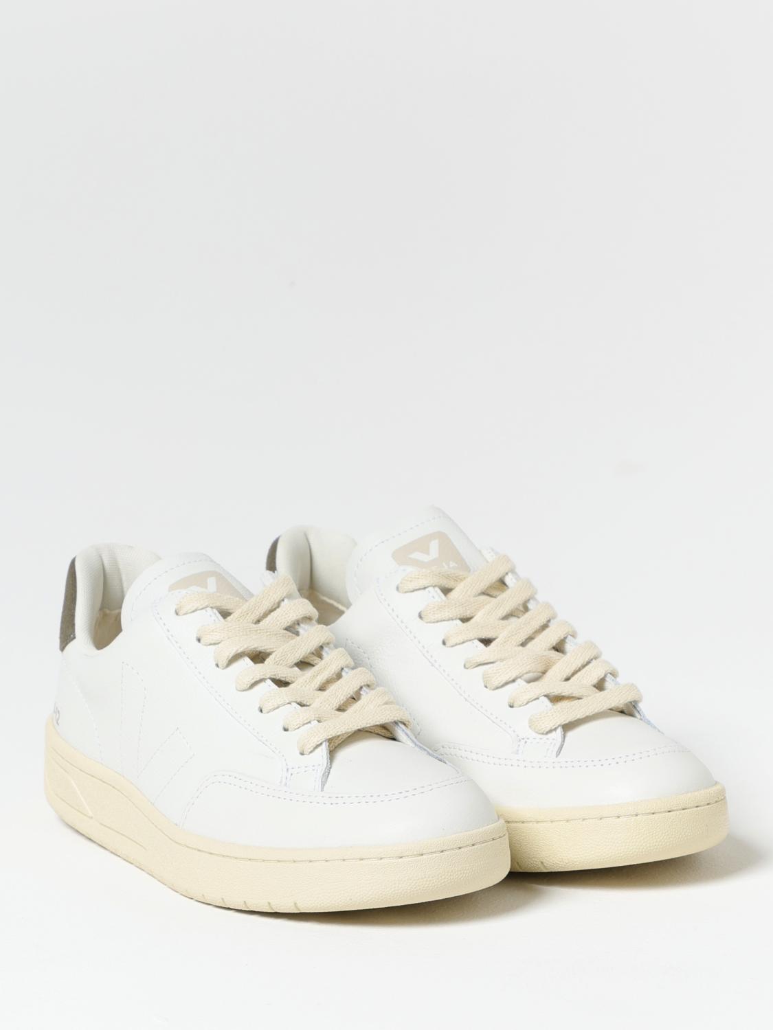 VEJA SNEAKERS: Sneakers V-12 Veja in pelle O.T., Bianco - Img 2