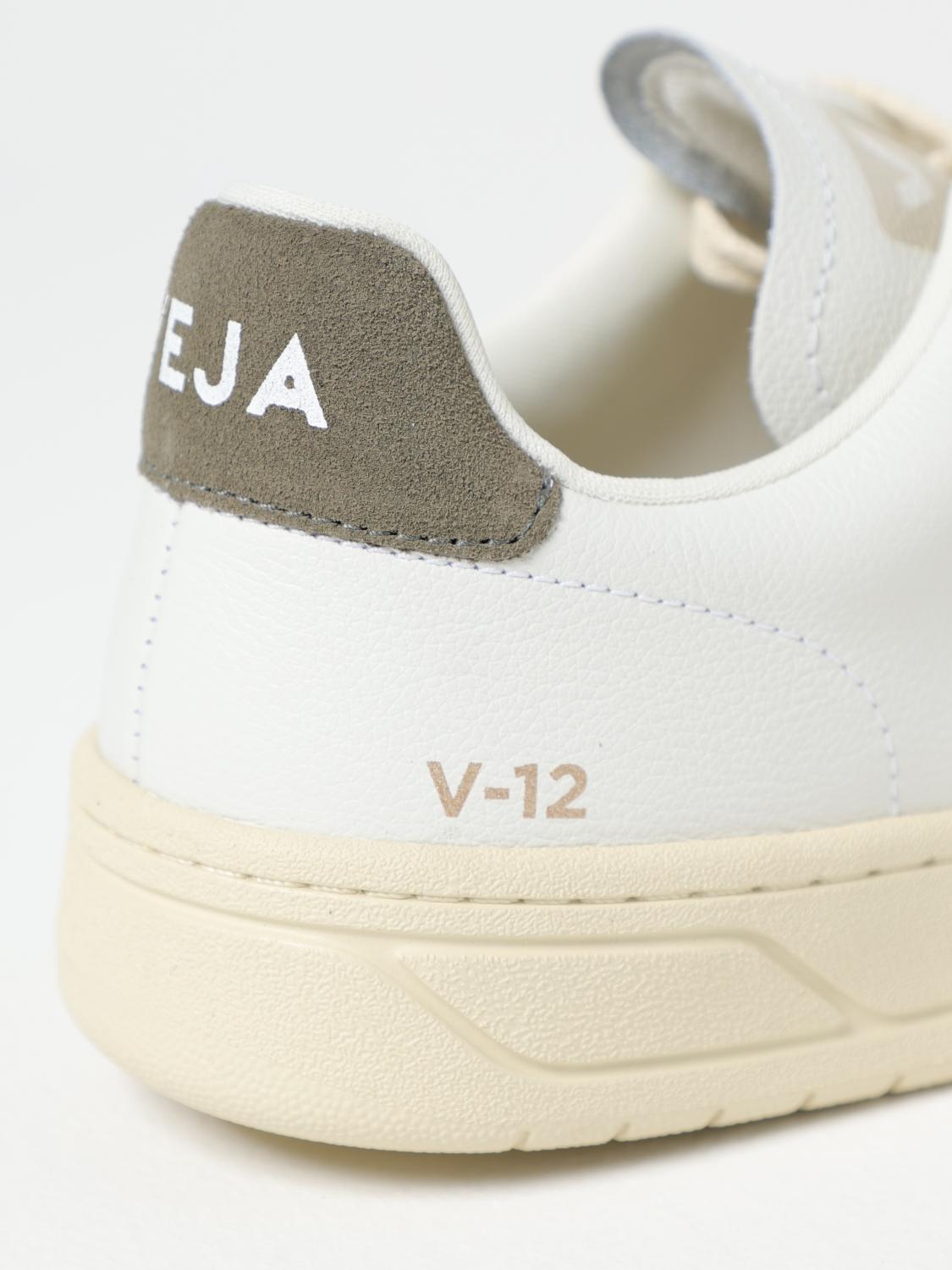 VEJA SNEAKERS: Sneakers V-12 Veja in pelle O.T., Bianco - Img 4