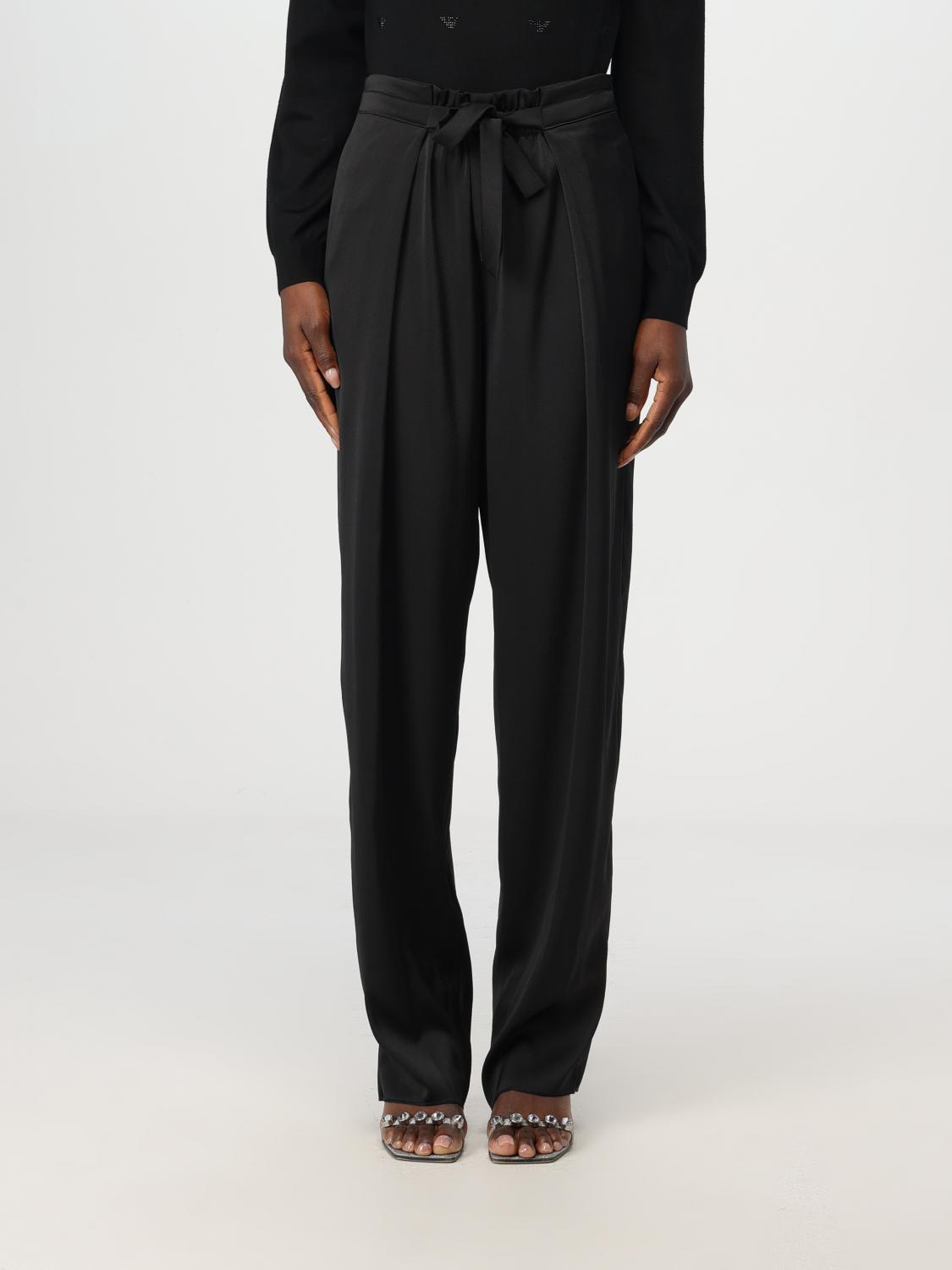 EMPORIO ARMANI PANTS: Pants woman Emporio Armani, Black - Img 1