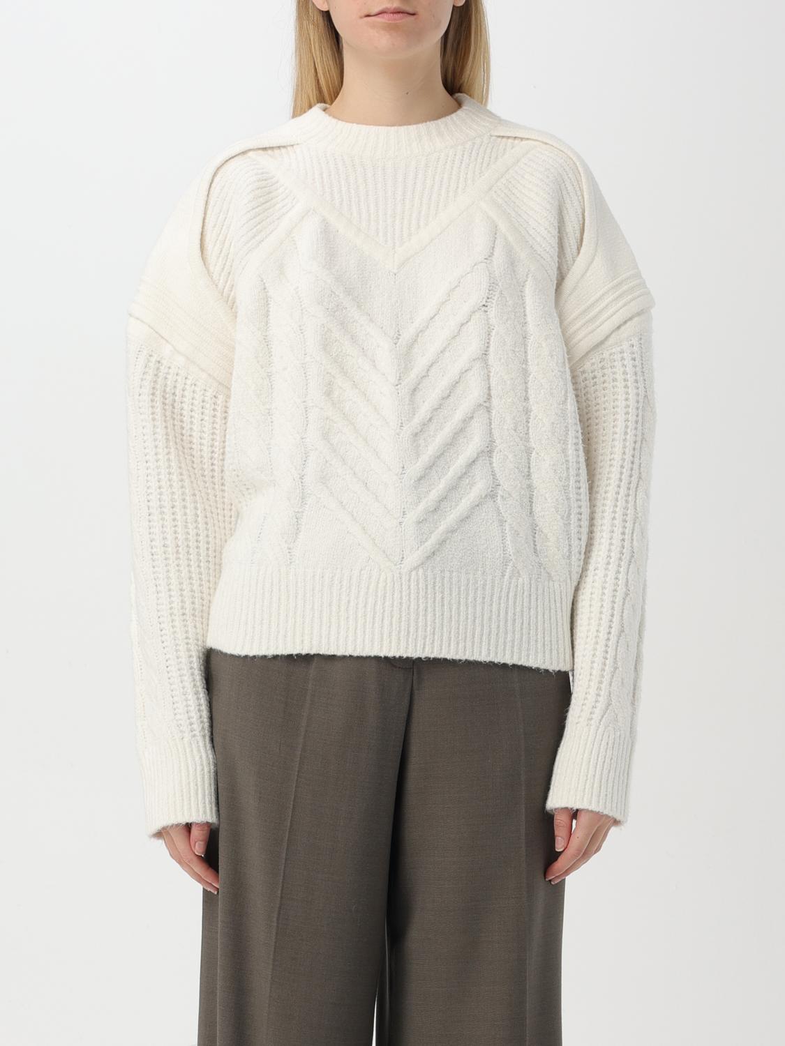 IRO MAGLIA: Pullover Iro in misto cotone , Bianco - Img 1