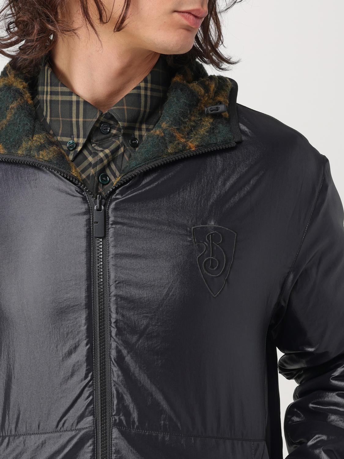 BURBERRY GIACCA: Bomber reversibile Burberry in misto lana check , Marrone - Img 5