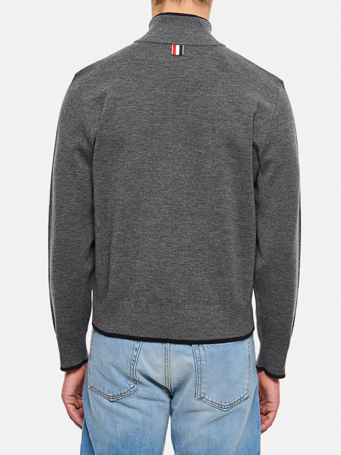 THOM BROWNE SWEATER: Sweater men Thom Browne, Grey - Img 3