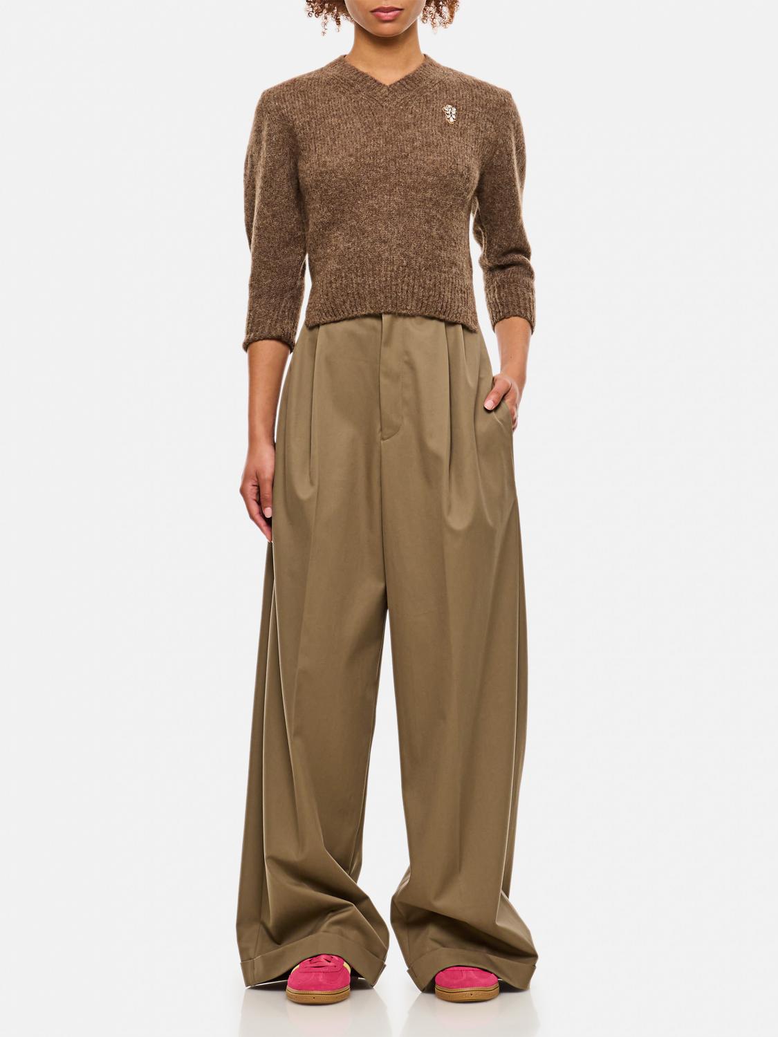 LOEWE PANTS: Pants woman Loewe, Brown - Img 2