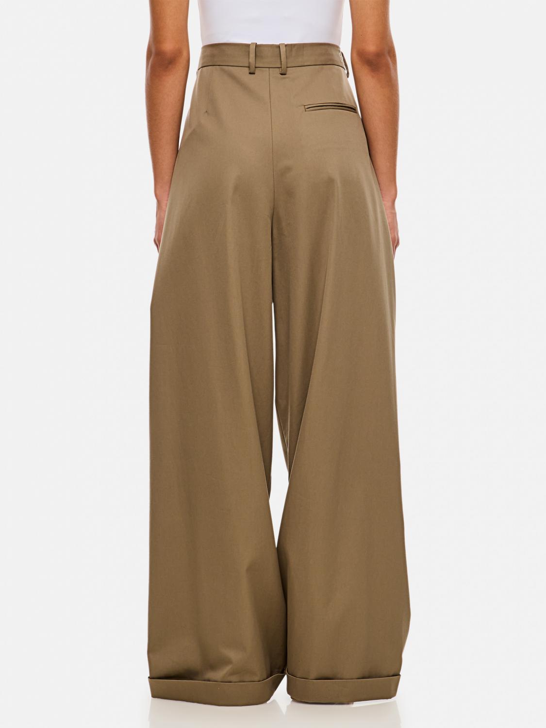 LOEWE PANTS: Pants woman Loewe, Brown - Img 3