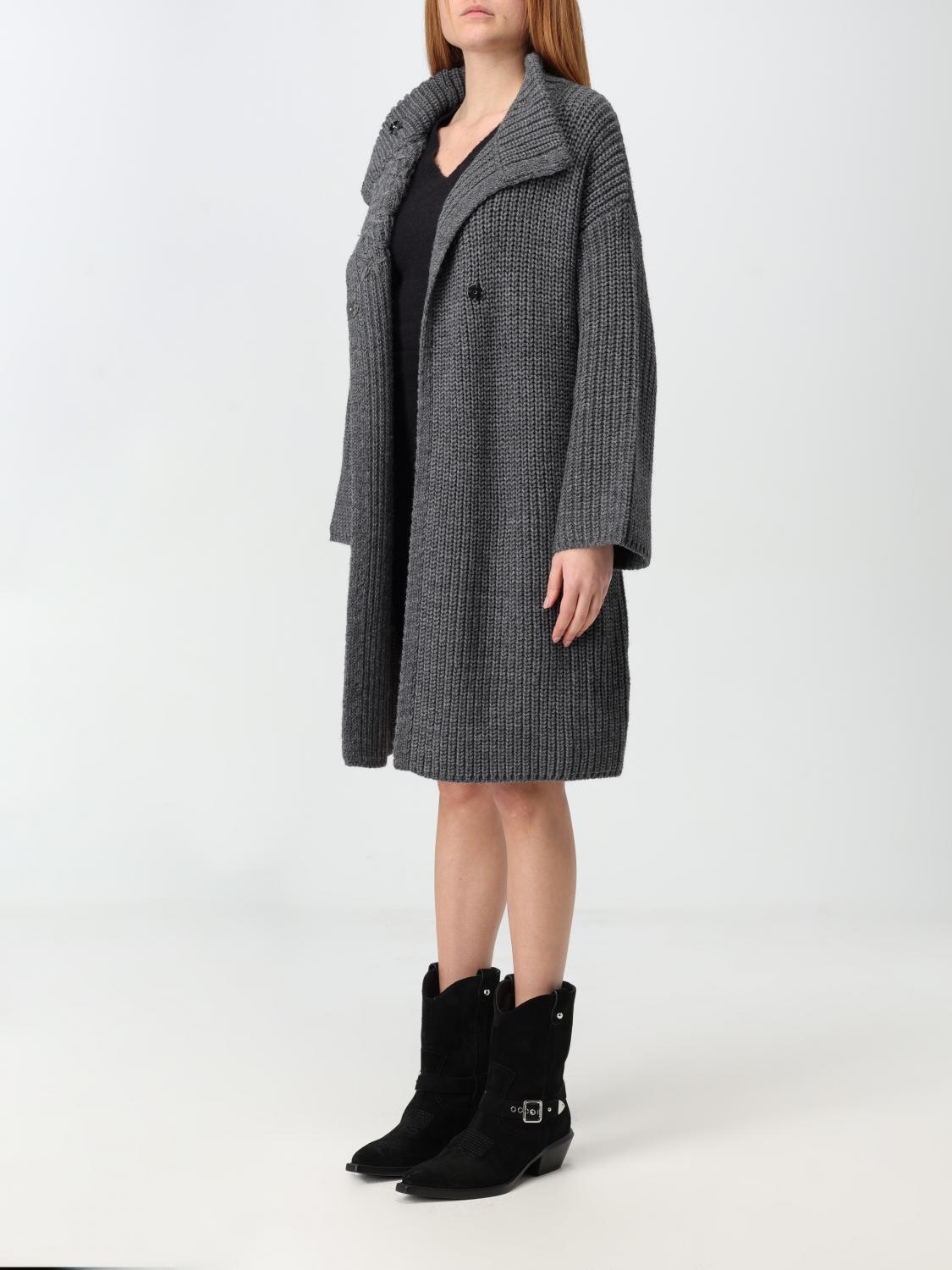 LIU JO COAT: Coat woman Liu Jo, Grey - Img 3