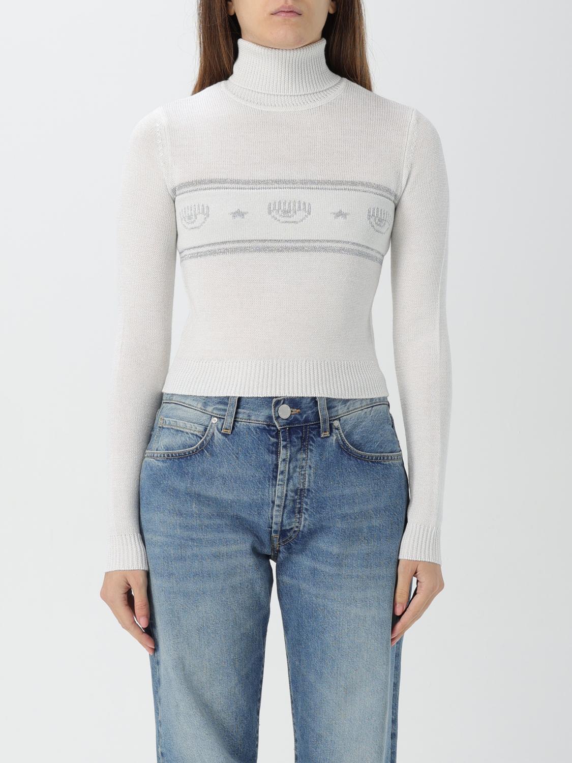 CHIARA FERRAGNI SWEATER: Sweater woman Chiara Ferragni, White - Img 1