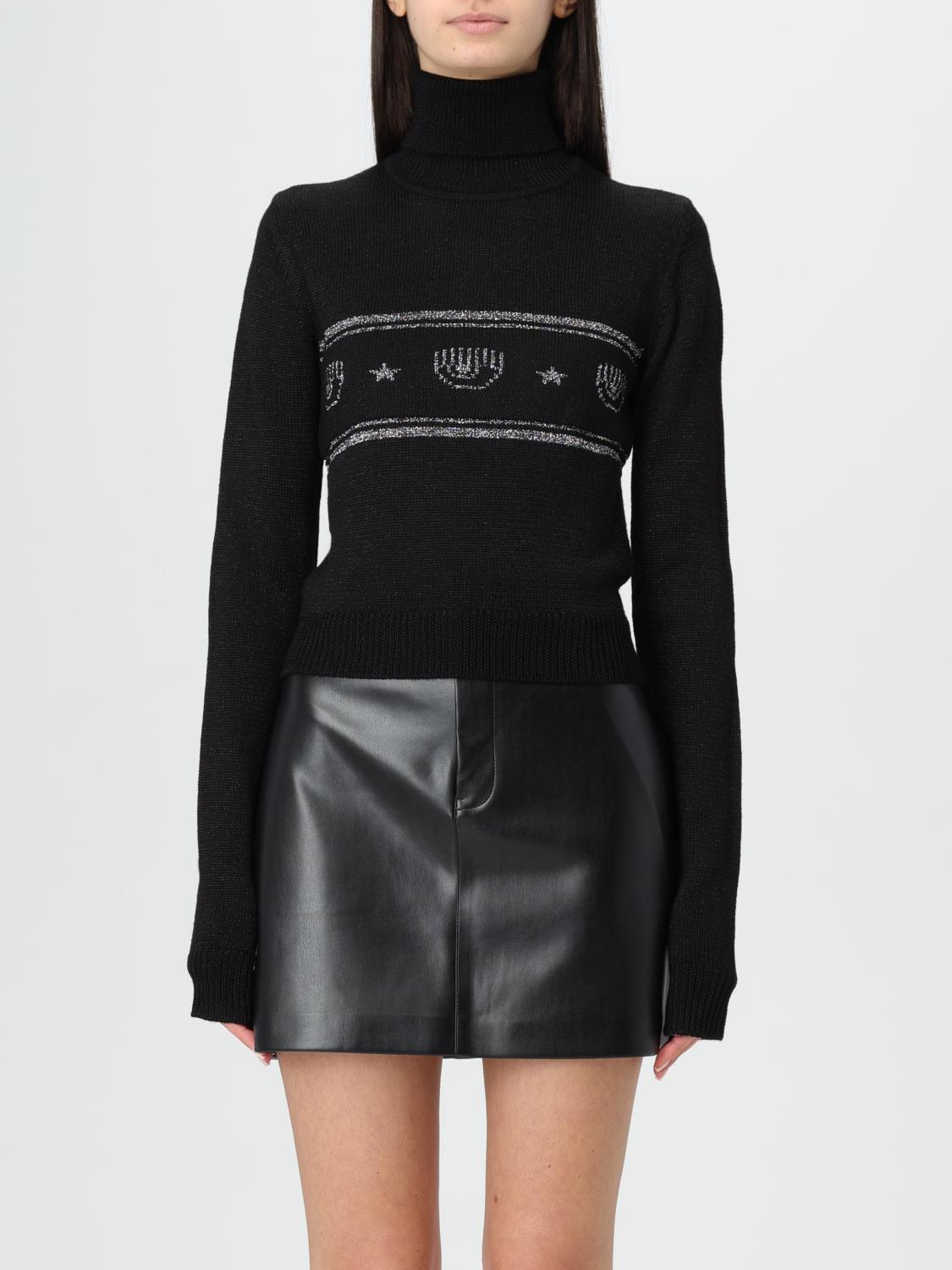 CHIARA FERRAGNI SWEATER: Sweater woman Chiara Ferragni, Black - Img 1