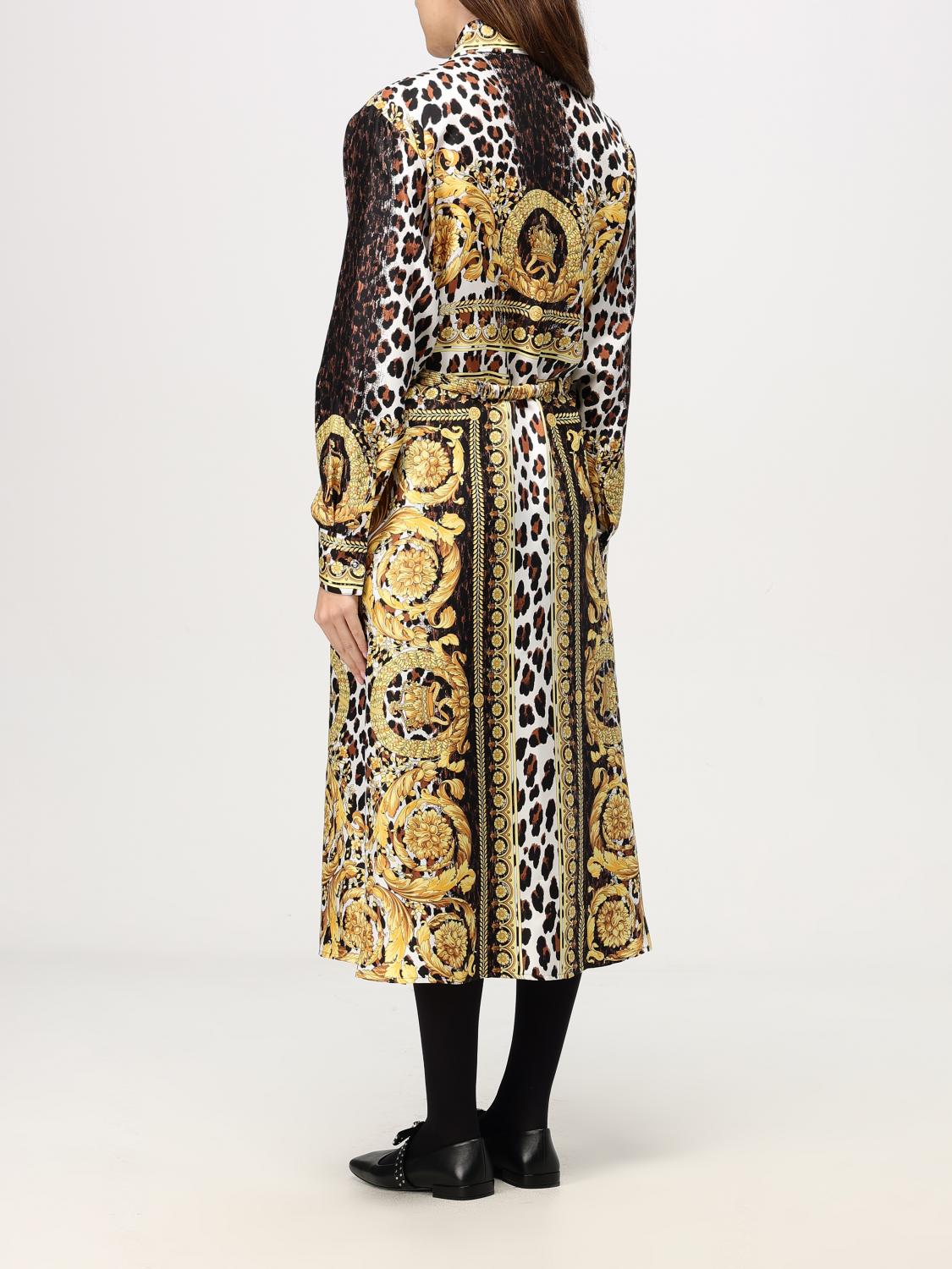 VERSACE DRESS: Dress woman Versace, Gold - Img 2