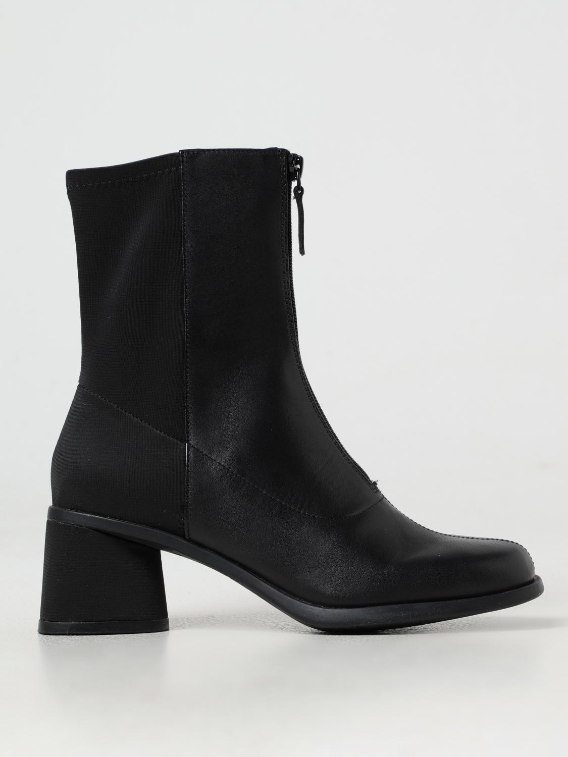 CAMPER FLAT ANKLE BOOTS: Flat ankle boots woman Camper, Black - Img 1