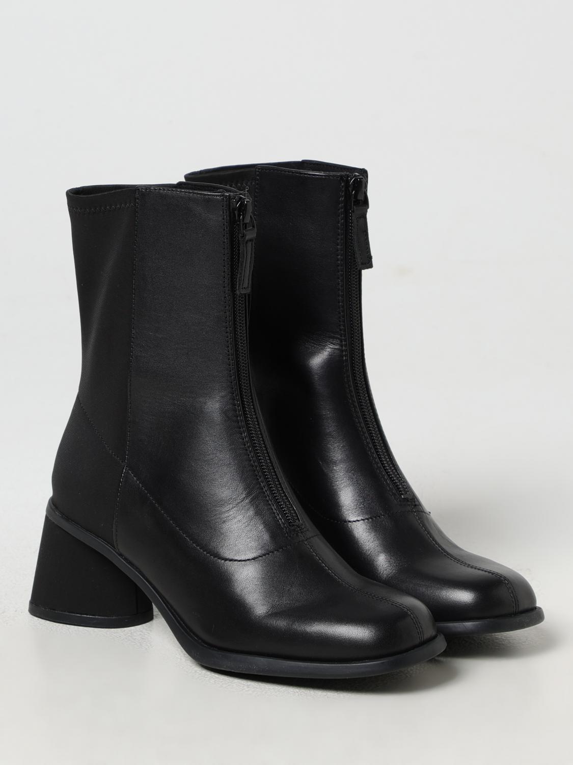 CAMPER FLAT ANKLE BOOTS: Flat ankle boots woman Camper, Black - Img 2