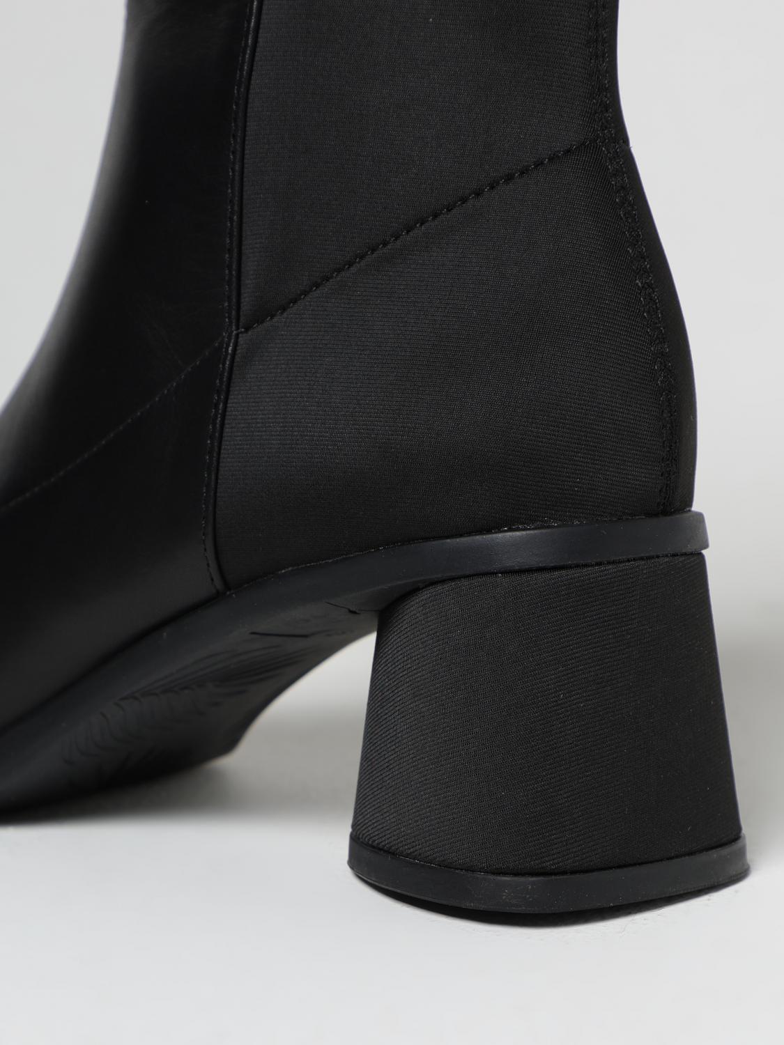 CAMPER FLAT ANKLE BOOTS: Flat ankle boots woman Camper, Black - Img 4