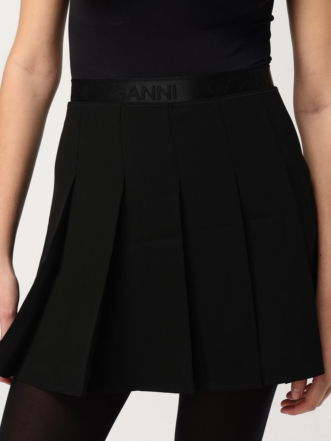 GANNI SKIRT: Skirt woman Ganni, Black - Img 4