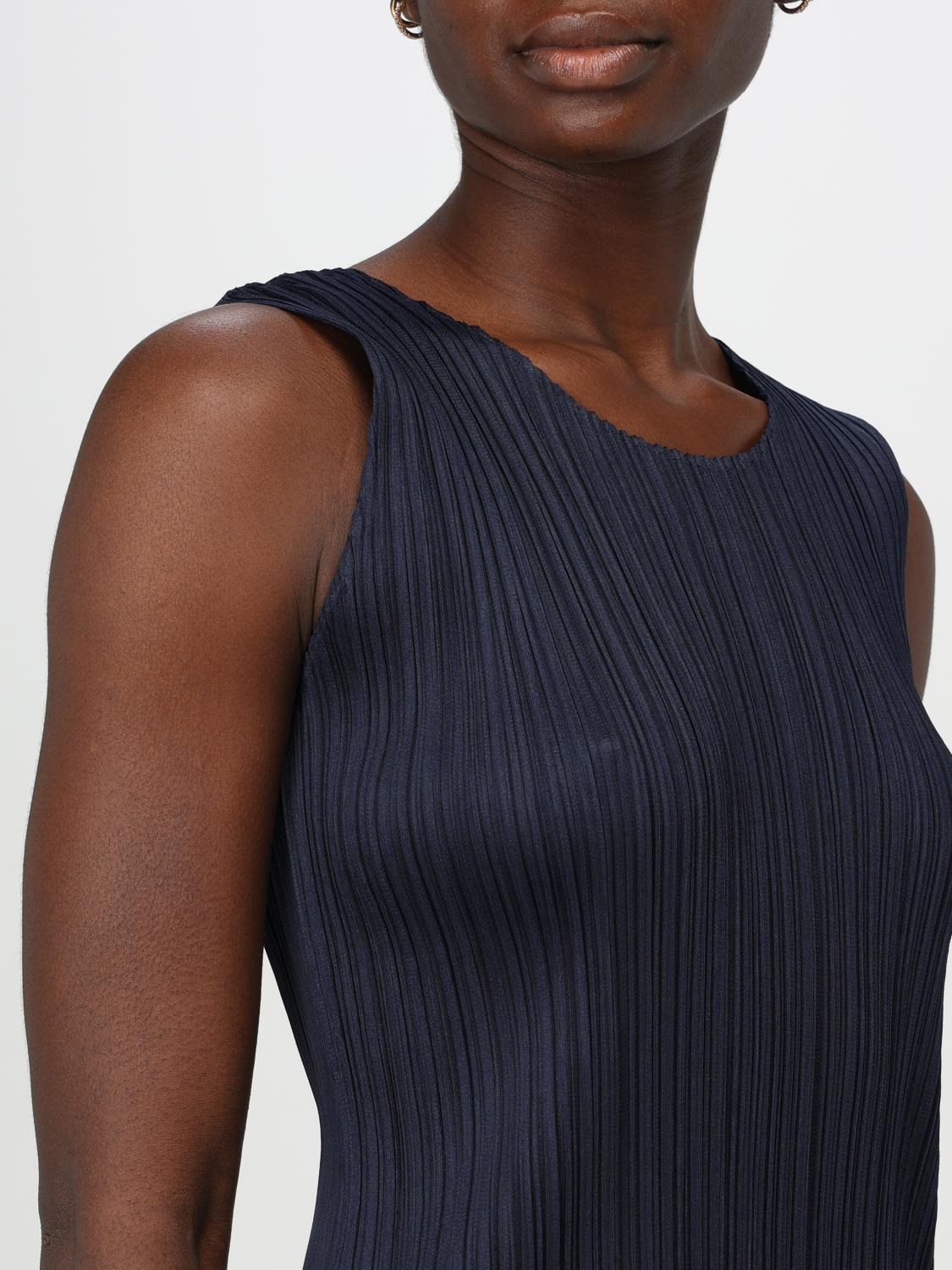 PLEATS PLEASE ISSEY MIYAKE TOP: Top mujer Pleats Please Issey Miyake, Azul Oscuro - Img 5