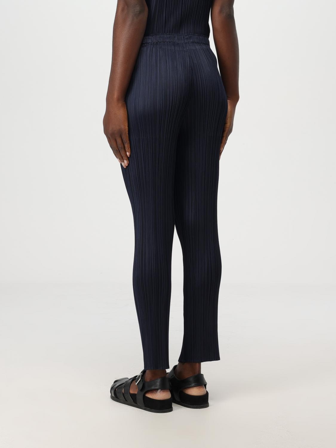 PLEATS PLEASE ISSEY MIYAKE PANTS: Pleats Please Issey Miyake women's pants, Blue - Img 3