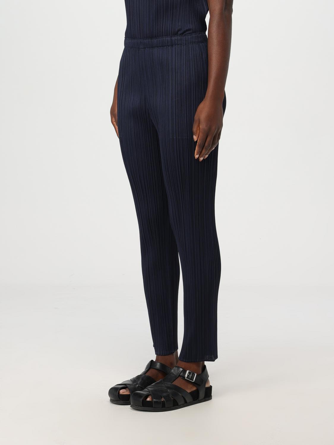 PLEATS PLEASE ISSEY MIYAKE PANTS: Pleats Please Issey Miyake women's pants, Blue - Img 4