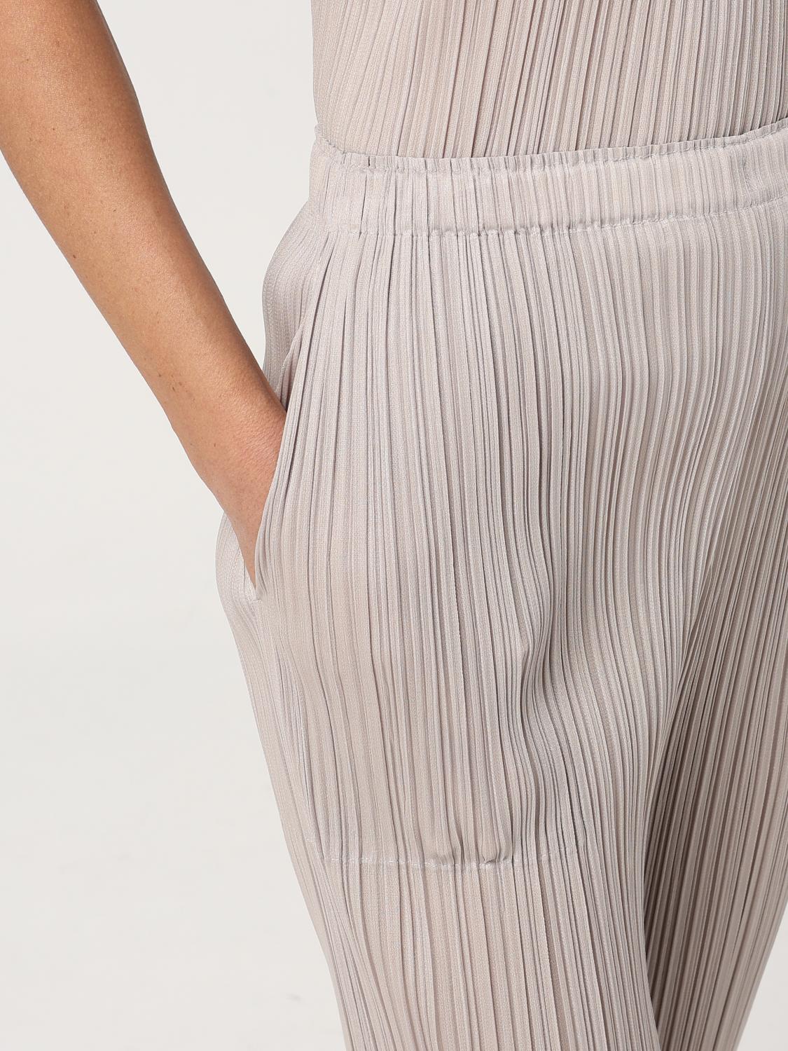 PLEATS PLEASE ISSEY MIYAKE PANTALÓN: Jersey mujer Pleats Please Issey Miyake, Gris - Img 5