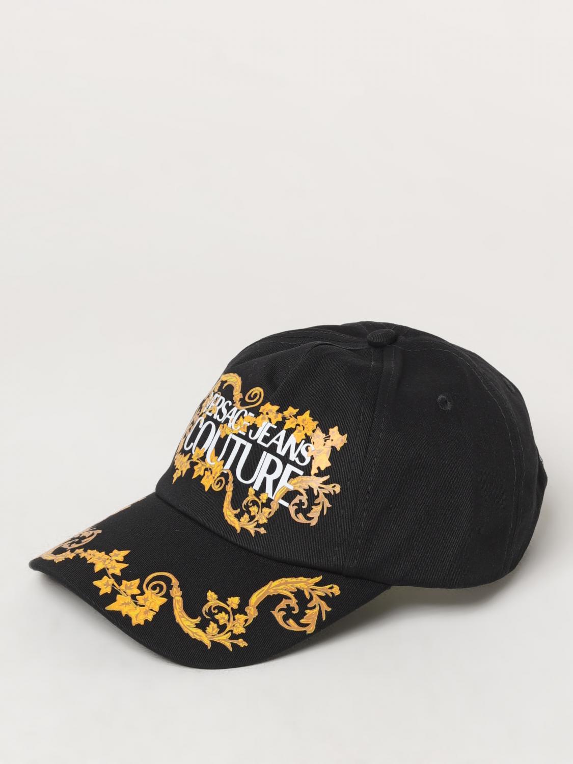 VERSACE JEANS COUTURE HAT: Hat men Versace Jeans Couture, Black - Img 1