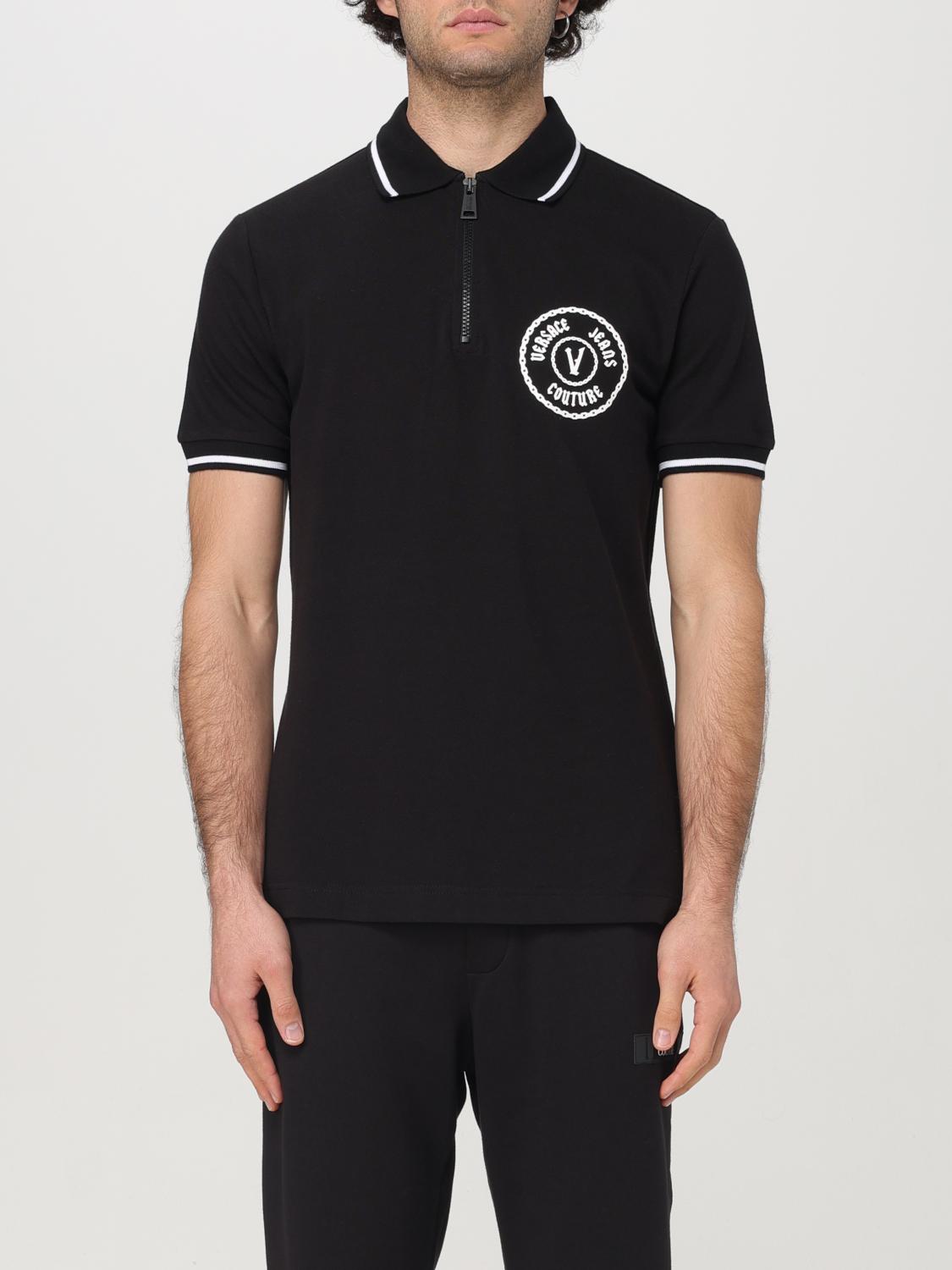 VERSACE JEANS COUTURE POLO: Polo hombre Versace Jeans Couture, Negro - Img 1