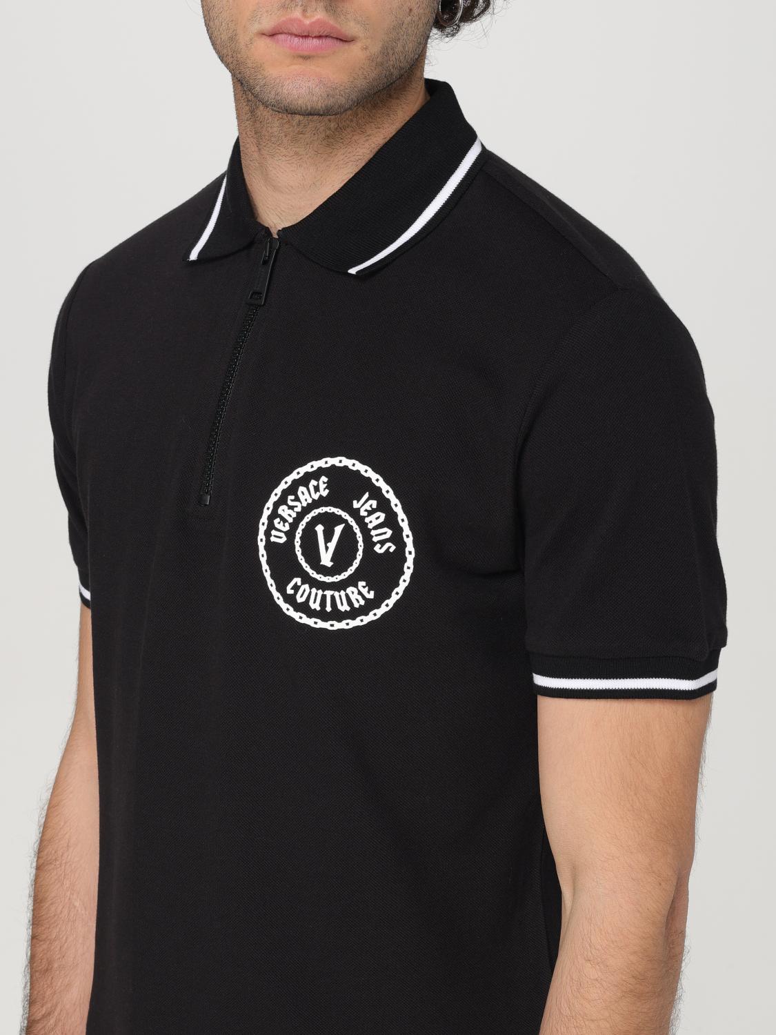 VERSACE JEANS COUTURE POLO: Polo hombre Versace Jeans Couture, Negro - Img 3